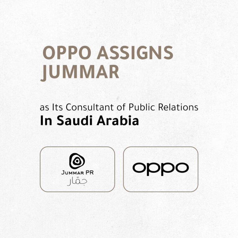 OPPO Assigns JUMMAR as Its Consultant of Communications and Public Relations In Saudi Arabia