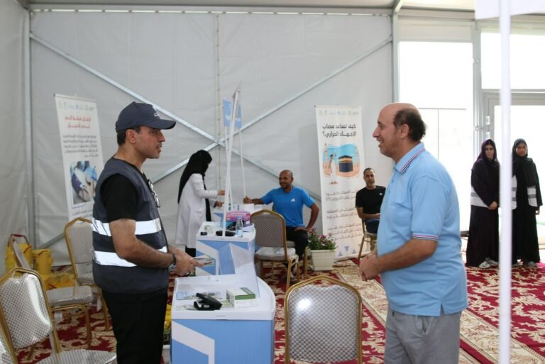 جمعية تكامل الصحية تقيم مركزاً لاستقبال ضيوف الرحمن بالرياض