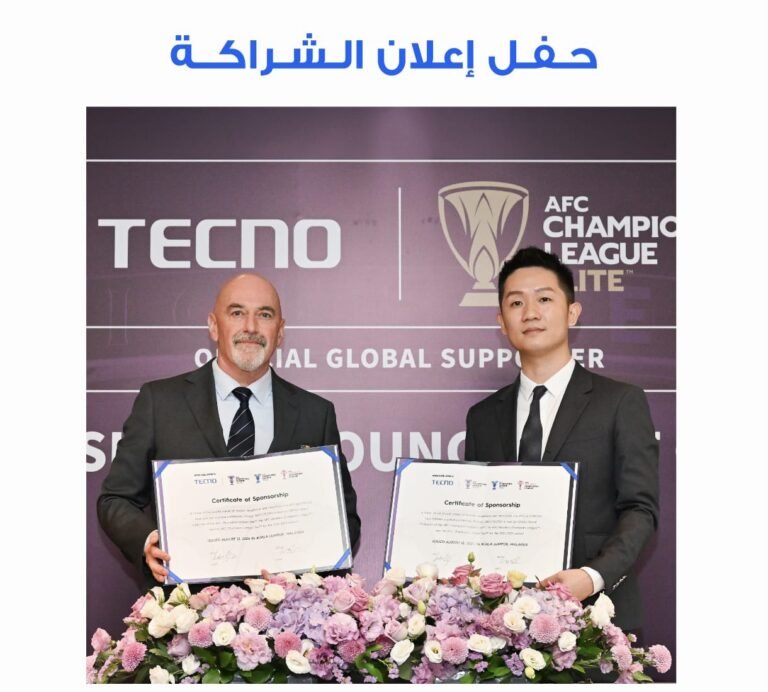 TECNO Unveiled as Official Global Supporter of the Asian Football Confederation’s Club Competitions, Championing the Unstoppable Spirit of the Asian Football Community