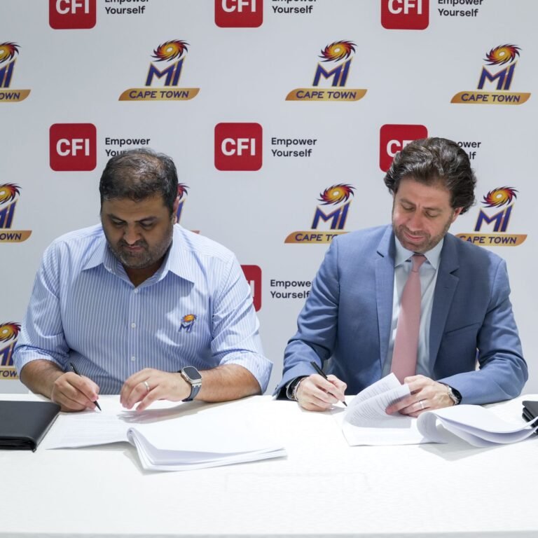 CFI أصبحت شريك التداول الرسمي لفريق MI Cape Town، معززةً انتشارها العالمي من خلال الجمهور الكبير للعبة الكريكيت