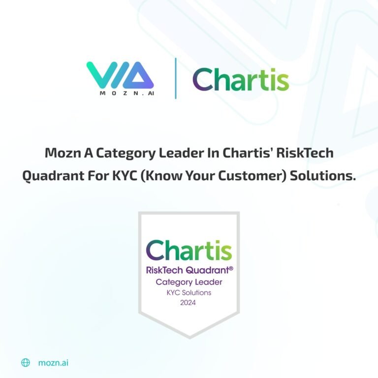 Mozn Recognized by Chartis Research as a Category Leader for KYC Solutions 2024