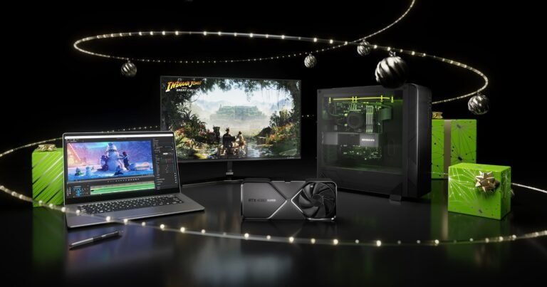 كروت NVIDIA GeForce RTX تُعطي القوة والأداء وحرية الحركة للاعبين والصُناع في موسم الإجازات
