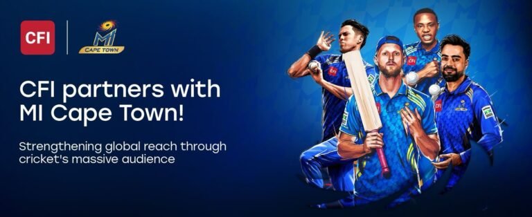 CFI BECOMES THE OFFICIAL ONLINE TRADING PARTNER OF MI CAPE TOWN, STRENGTHENING GLOBAL REACH THROUGH CRICKET’S MASSIVE AUDIENCE