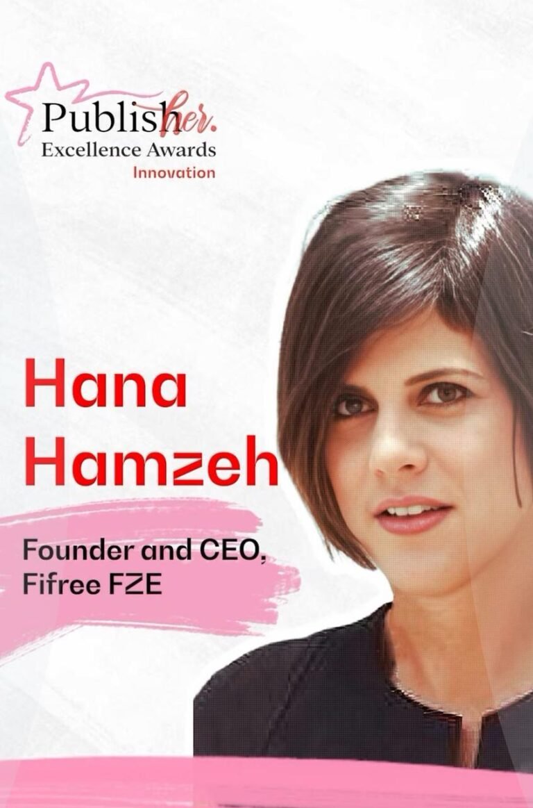ناشرة Fifreedomtoday مرشحة نهائية لجائزة PublisHer Excellence Awards العالمية عن فئة الابتكار