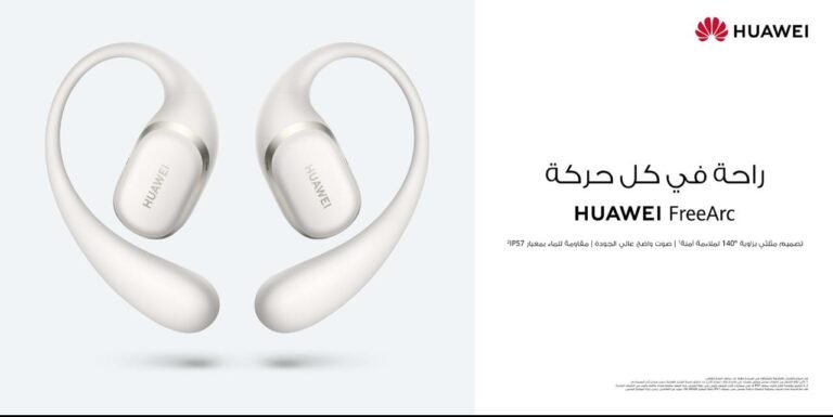 The HUAWEI FreeArc: Huawei’s First Open-Ear Earbuds with Earhooks Comes to Saudi Arabia
