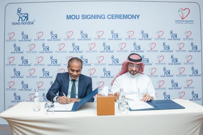 توقيع مذكرة تفاهم بين شركة نوفو نورديسك وجمعية القلب السعودية لتحسين صحة القلب والأوعية الدموية في السعودية