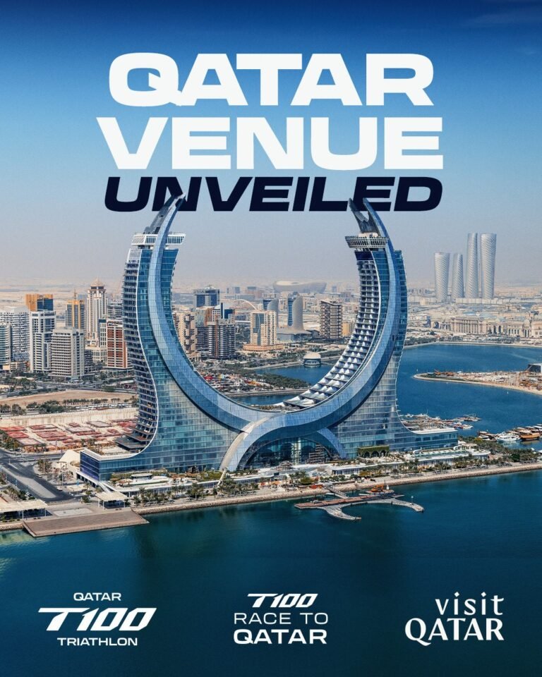 مدينة لوسيل تستضيف نهائي بطولة العالم للترايثلون قطر T100 بالشراكة مع Visit Qatar ومنظمة الرياضيين المحترفين