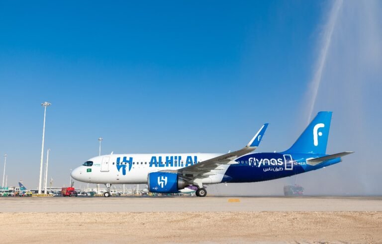 طيران ناس يعلن وصول طائرة الهلال… والرياض- الدوحة أولى رحلاتها بالفريق
